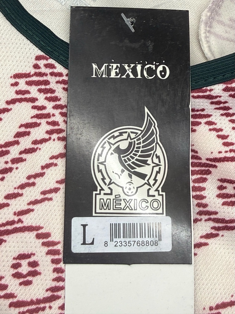 New w/ Tags NATIONAL TEAM MEXICO Away World Cup 2022 Soccer Size Large Slim Fit - Picture 2 of 7